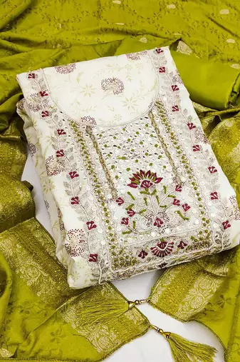  cotton unstitched dress material