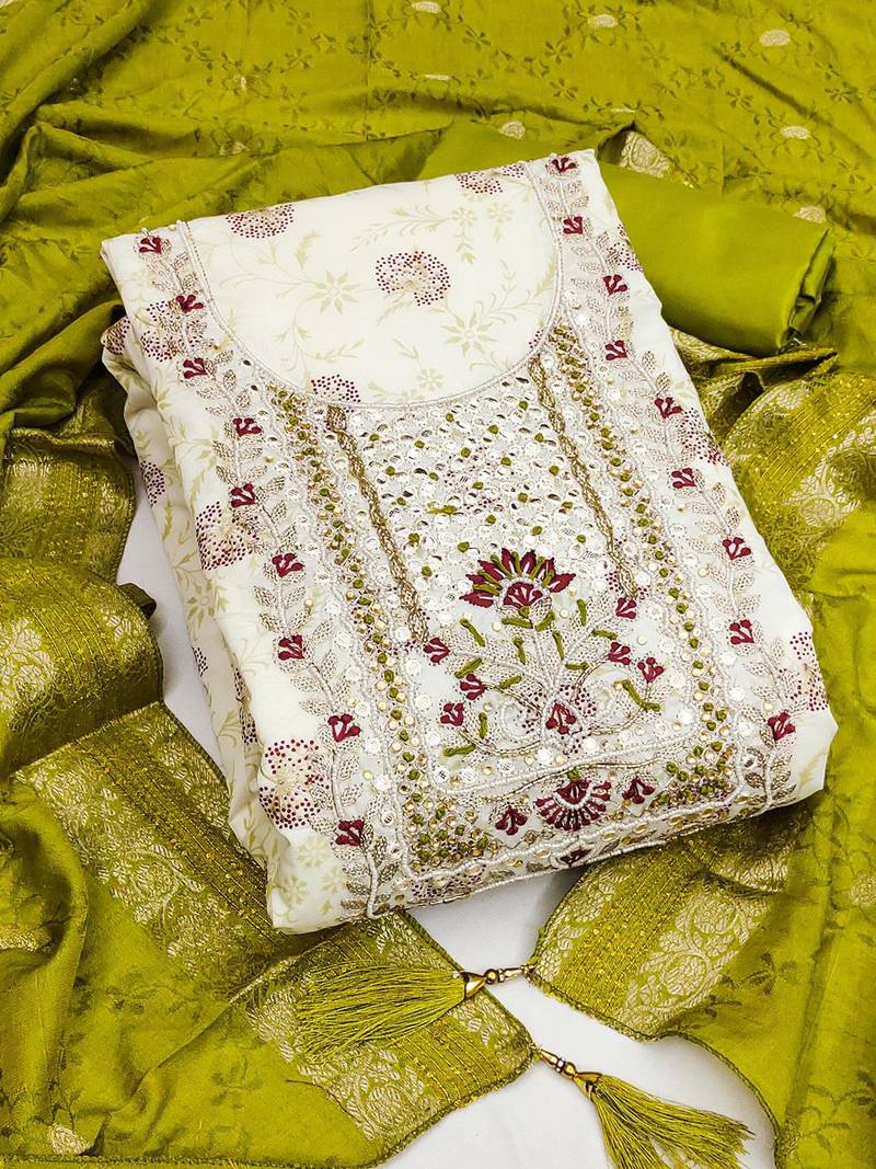 cotton unstitched dress material
