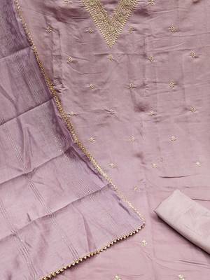 embroidered unstitched dress material 3