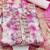 floral printed thread work organza unstitched dress material