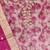 floral printed thread work organza unstitched dress material