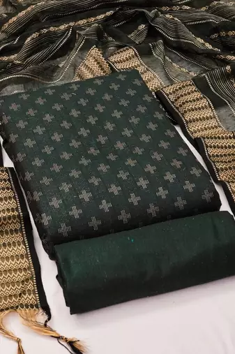 woven design unstitched dress material