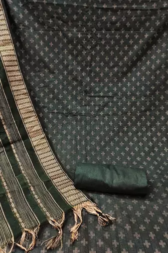 woven design unstitched dress material