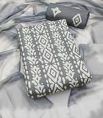 geometric printed unstitched dress material