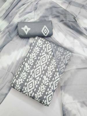 geometric printed unstitched dress material 2