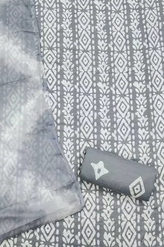 geometric printed unstitched dress material