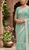 new designer fancy sea green net sequence work saree