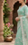 new designer fancy sea green net sequence work saree