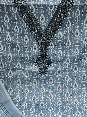 floral printed cotton unstitched dress material 5
