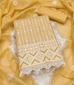 embroidered unstitched dress material
