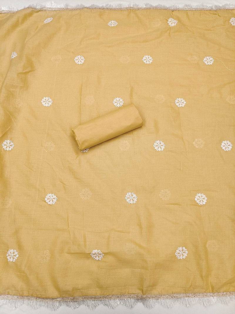 embroidered unstitched dress material