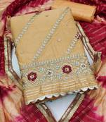 embroidered unstitched dress material