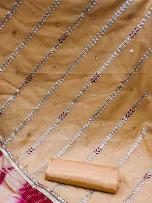 embroidered unstitched dress material 4