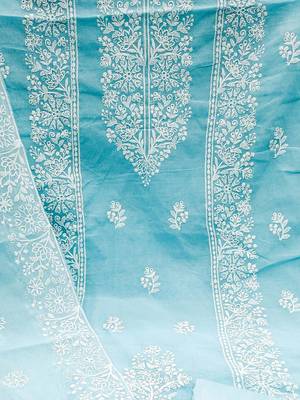 embroidered unstitched dress material 4