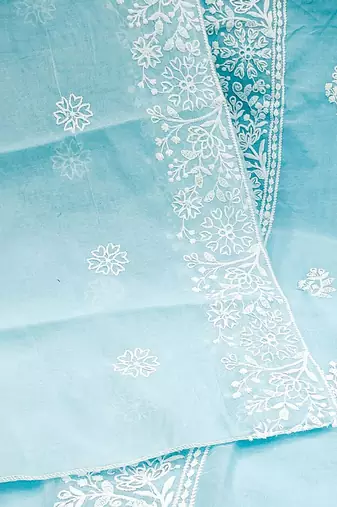 embroidered unstitched dress material