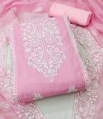 embroidered unstitched dress material