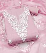 embroidered cotton unstitched dress material