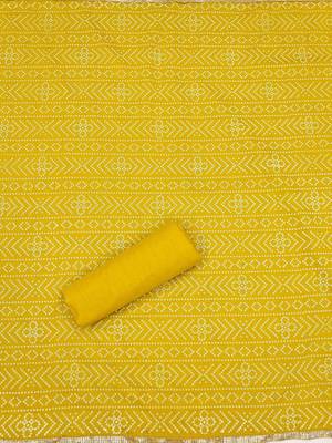 bandhani printed gotta pattiunstitched dress material 4
