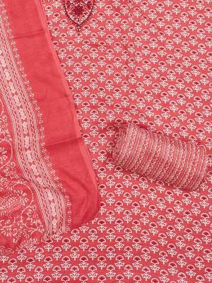floral printed unstitched dress material 4
