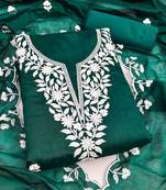 embroidered unstitched dress material