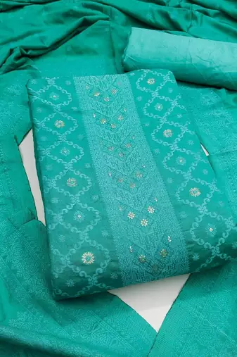 embroidered unstitched dress material