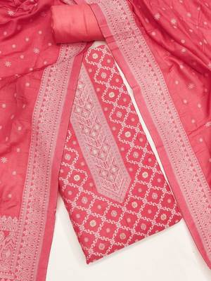 embroidered unstitched dress material 2