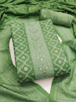 embroidered unstitched dress material 2
