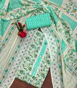 floral printed unstitched dress material