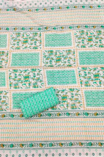 floral printed unstitched dress material