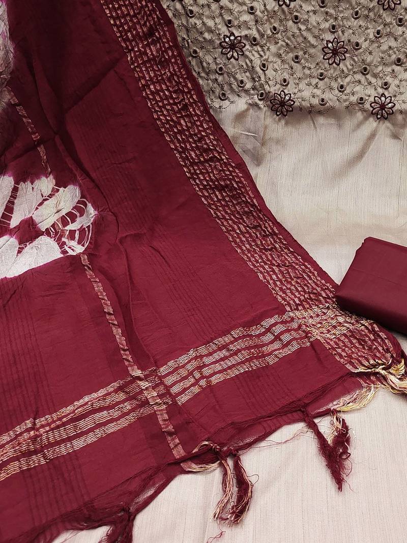 embroidered unstitched dress material