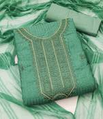 embroidered cotton unstitched dress material