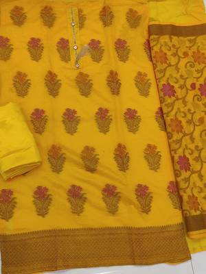 floral printed unstitched dress material 3