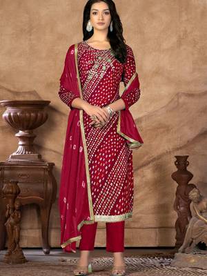embellished unstitched dress material 1