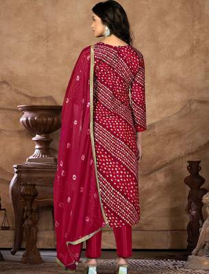 embellished unstitched dress material 5