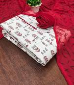 floral printed unstitched dress material