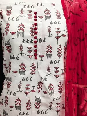 floral printed unstitched dress material 5