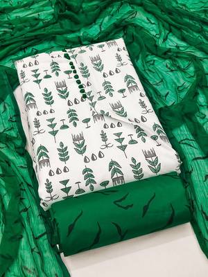 tribal printed cotton unstitched dress material 3
