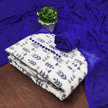 tribal printed cotton unstitched dress material 1