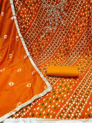 embellished unstitched dress material 2