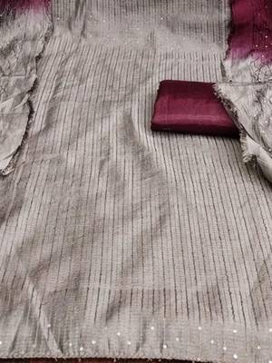 embroidered unstitched dress material 3