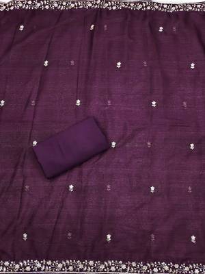 floral embroidered unstitched dress material 4