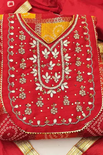 printed cotton unstitched dress material