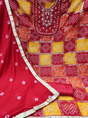 printed cotton unstitched dress material 3