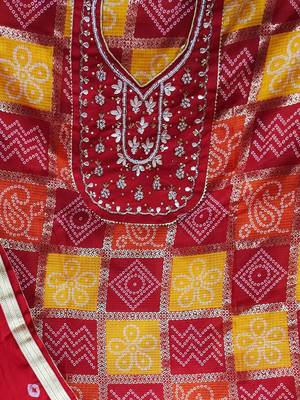printed cotton unstitched dress material 4