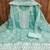 floral embroidered organza unstitched dress material