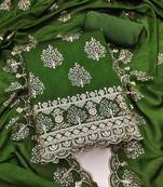 embroidered unstitched dress material