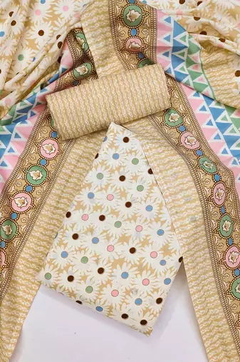 printed unstitched dress material