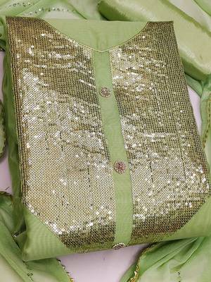 embroidered unstitched dress material 2