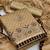 beige & brown embroidered cotton unstitched dress material