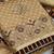 beige & brown embroidered cotton unstitched dress material